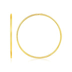Endless Hoop Style Earring in 14K Yellow Gold