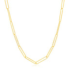 14k Yellow Gold Wire Paperclip Chain (2.70 mm)