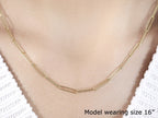 14k Yellow Gold Wire Paperclip Chain (2.70 mm)