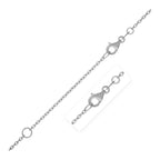 Extendable Cable Chain in 14k White Gold (1.50 mm)