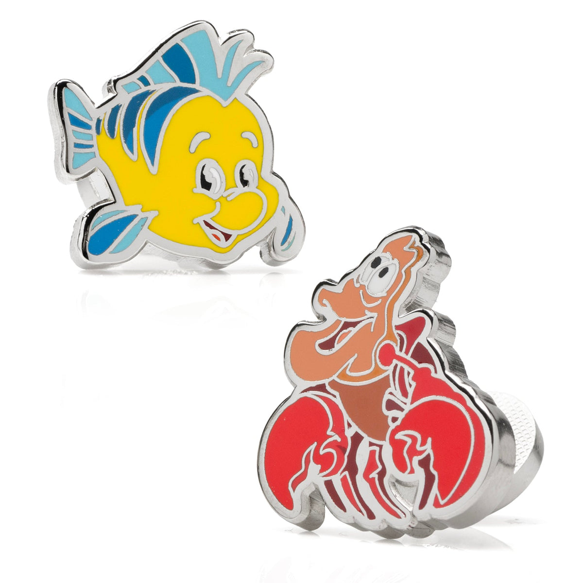 Disney The Little Mermaid Flounder & Sebastian Cufflinks