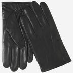 Giovanni (black) - Classic Italian lambskin leather gloves with cashmere lining