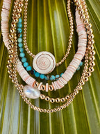Natural Pearl + 14k Gold Filled Beaded || Anklet or Bracelet