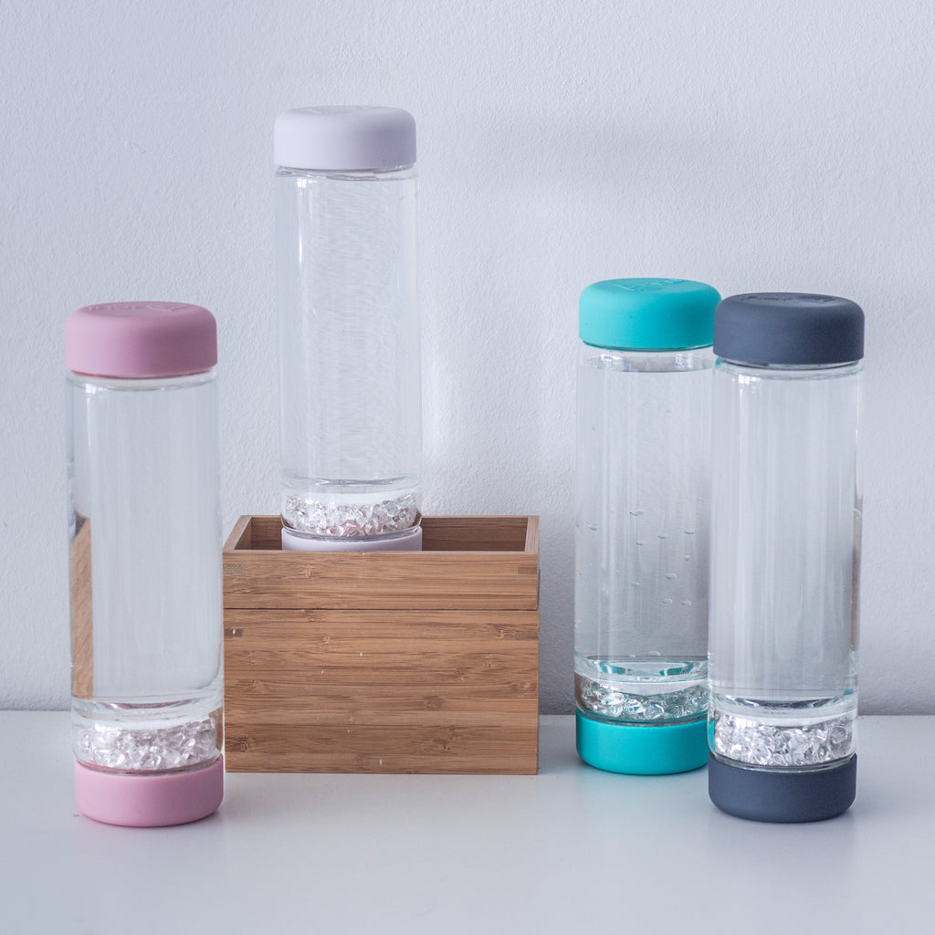 inu! CRYSTAL | The Original DIY Crystal Water Bottle with Clear Quartz