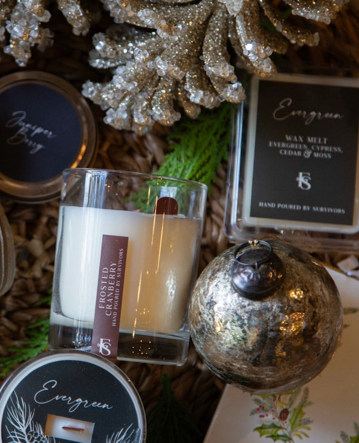 Evergreen Wooden Wick Candle