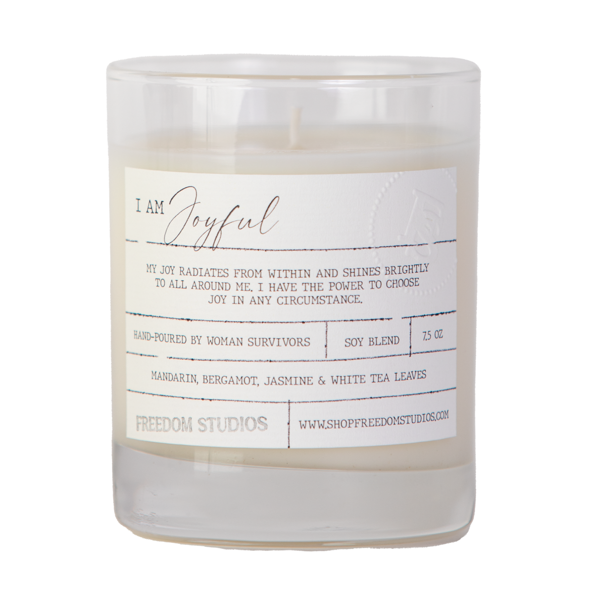 I AM Joyful 7.5 oz Candle