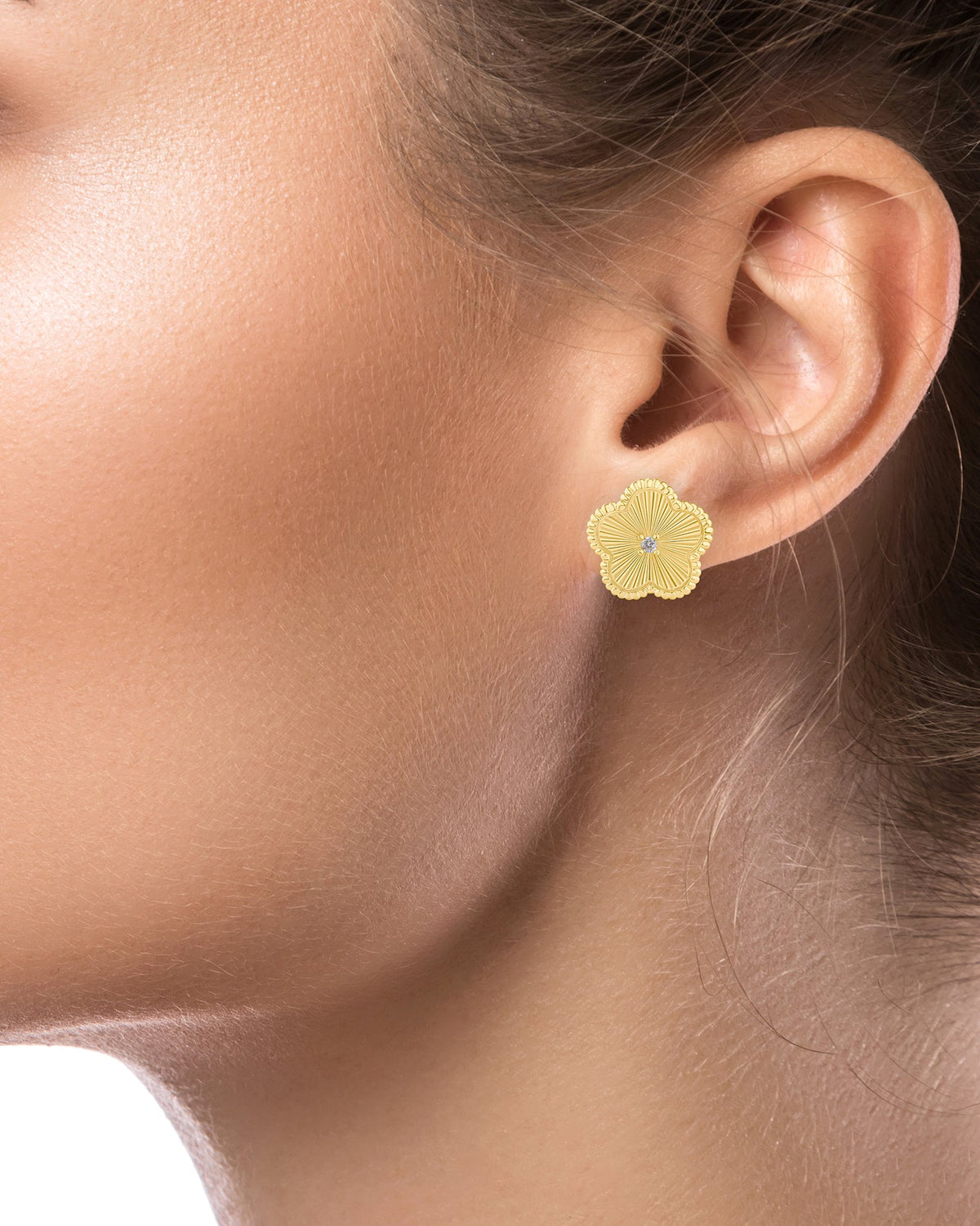 Large Clover Studs Earrings