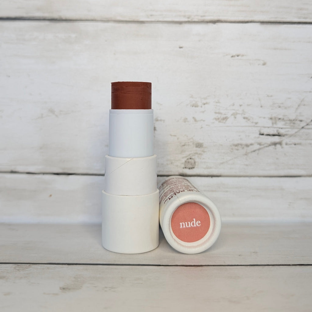Lip & Cheek Bloom. 2 in 1 Natural Lipstick for Vibrant Color.