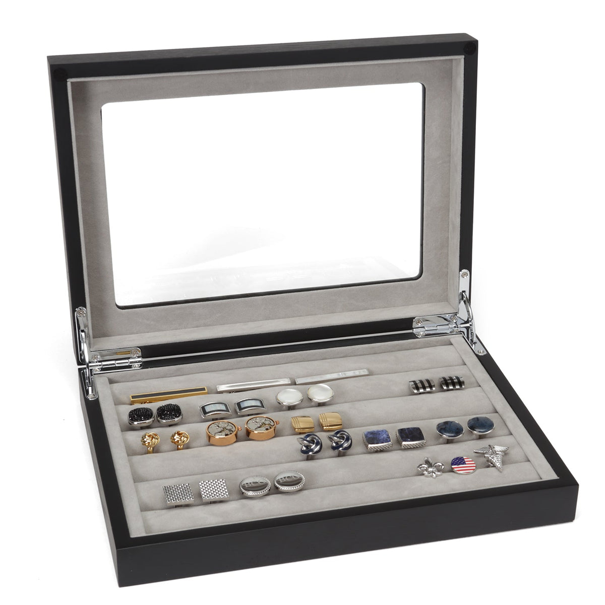 Onyx Cufflinks Collector's Case - 36 pairs