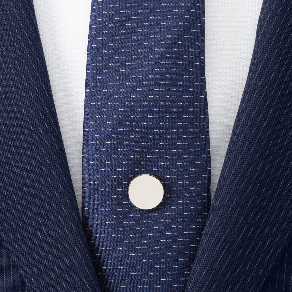 Stainless Steel Engravable Round Infinity Tie Tac