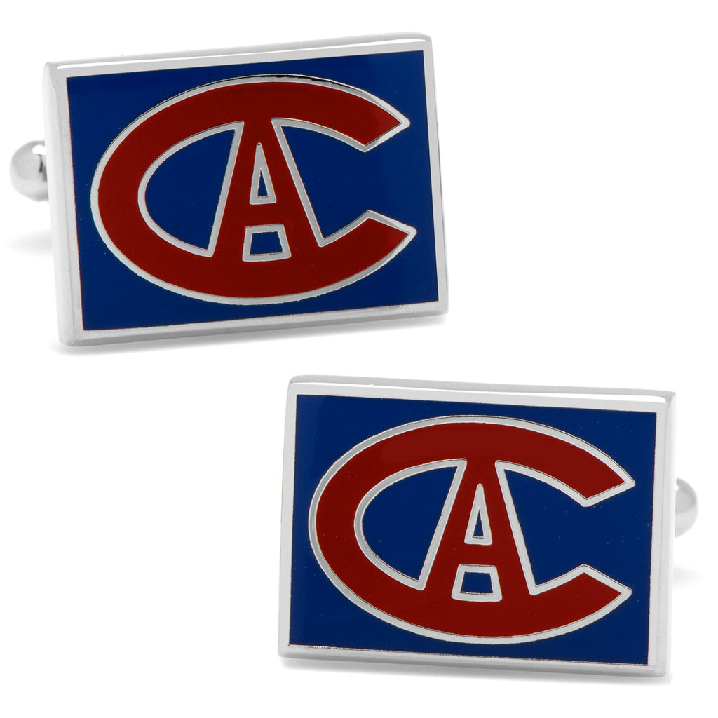NHL Montreal Canadiens Throwback Logo Cufflinks