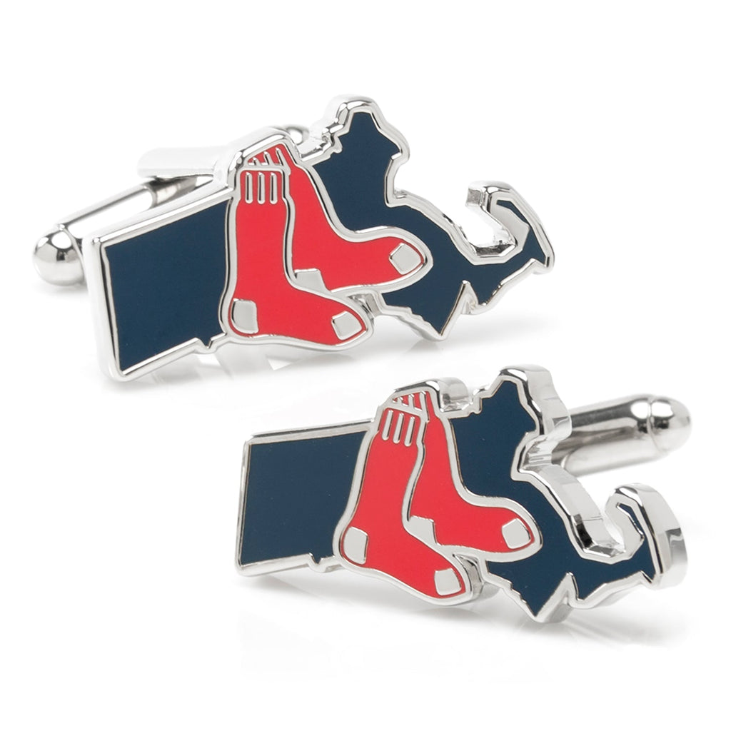 MLB Boston Red Sox State Shaped Cufflinks