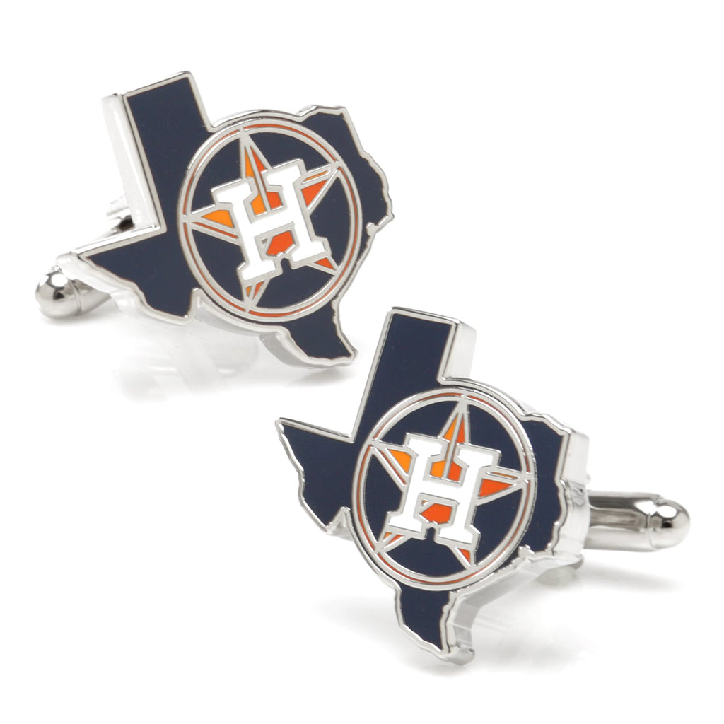 MLB Houston Astros State Shaped Cufflinks