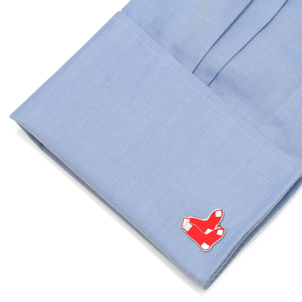 MLB Boston Red Sox Cufflinks and Tie Bar Gift Set