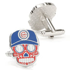 MLB Chicago Cubs Sugar Skull Cufflinks