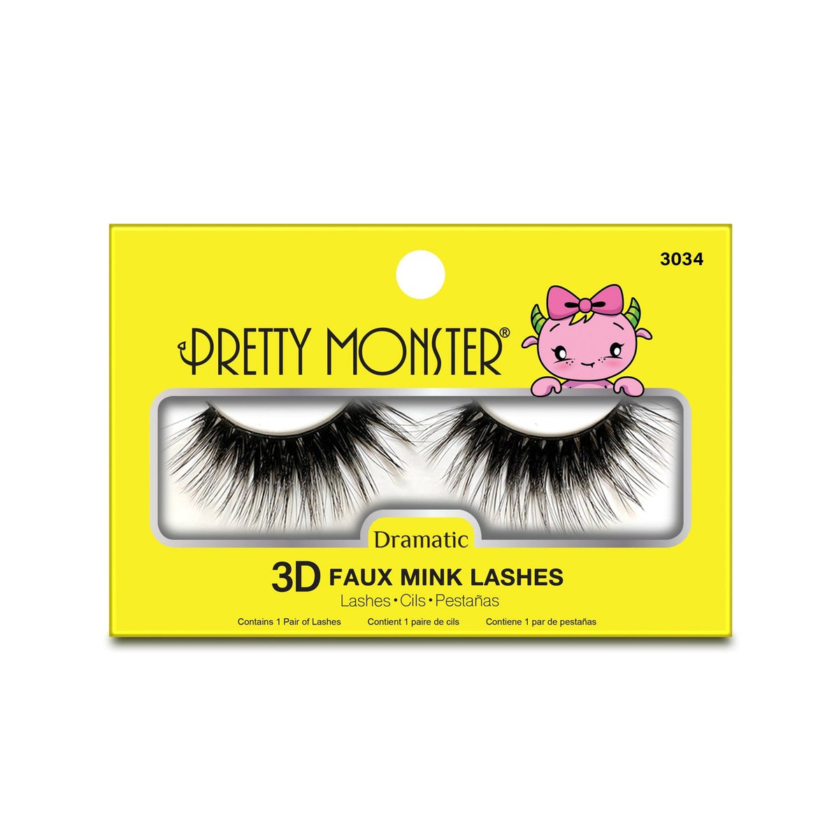 Pretty Monster Dramatic 3D Faux Mink Lashes