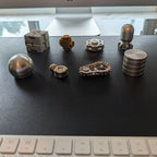 Set of 8 -Metal Desk Fidget & Kinetic Toy Collection