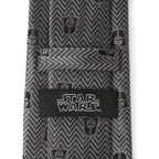 Star Wars Darth Vader Black and Gray Herringbone Tie