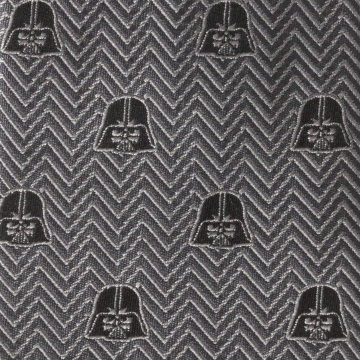 Star Wars Darth Vader Black and Gray Herringbone Tie