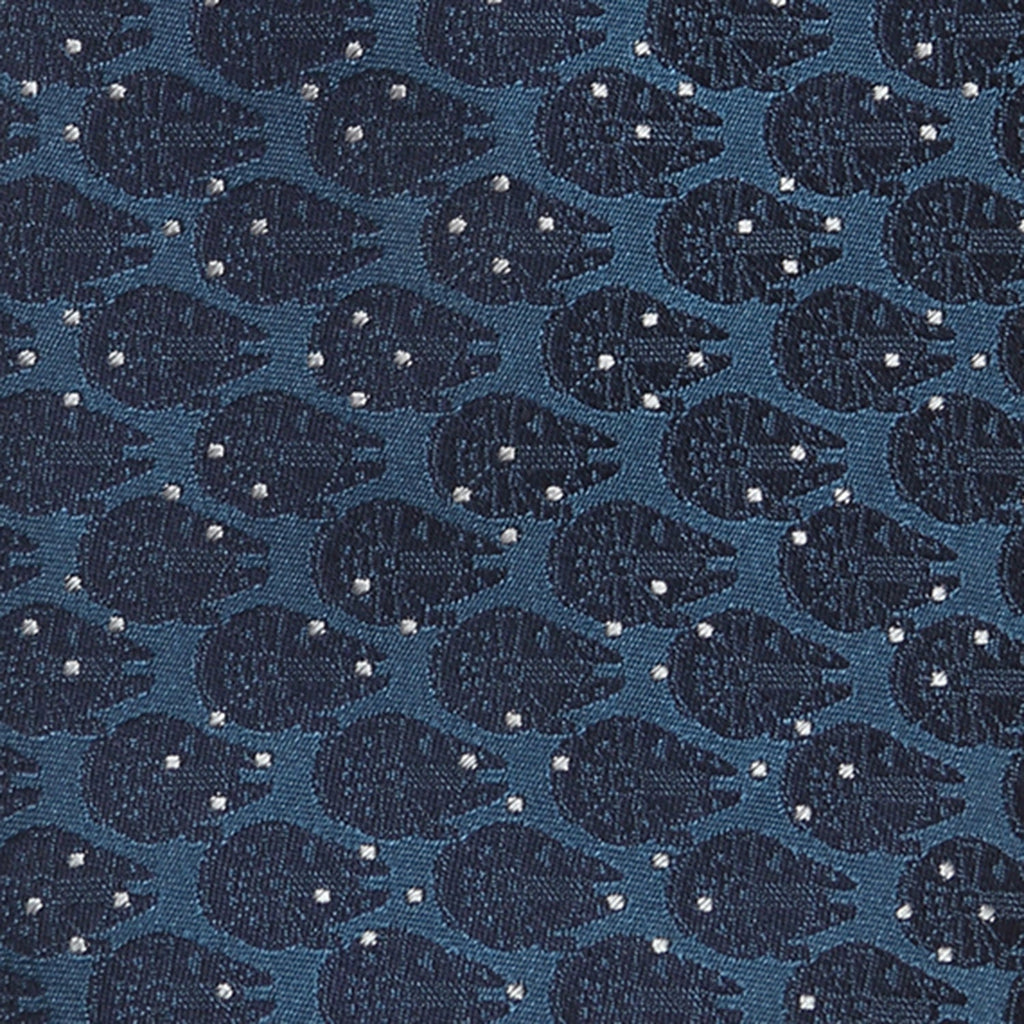 Star Wars Millennium Falcon Blue and White Dot Tie