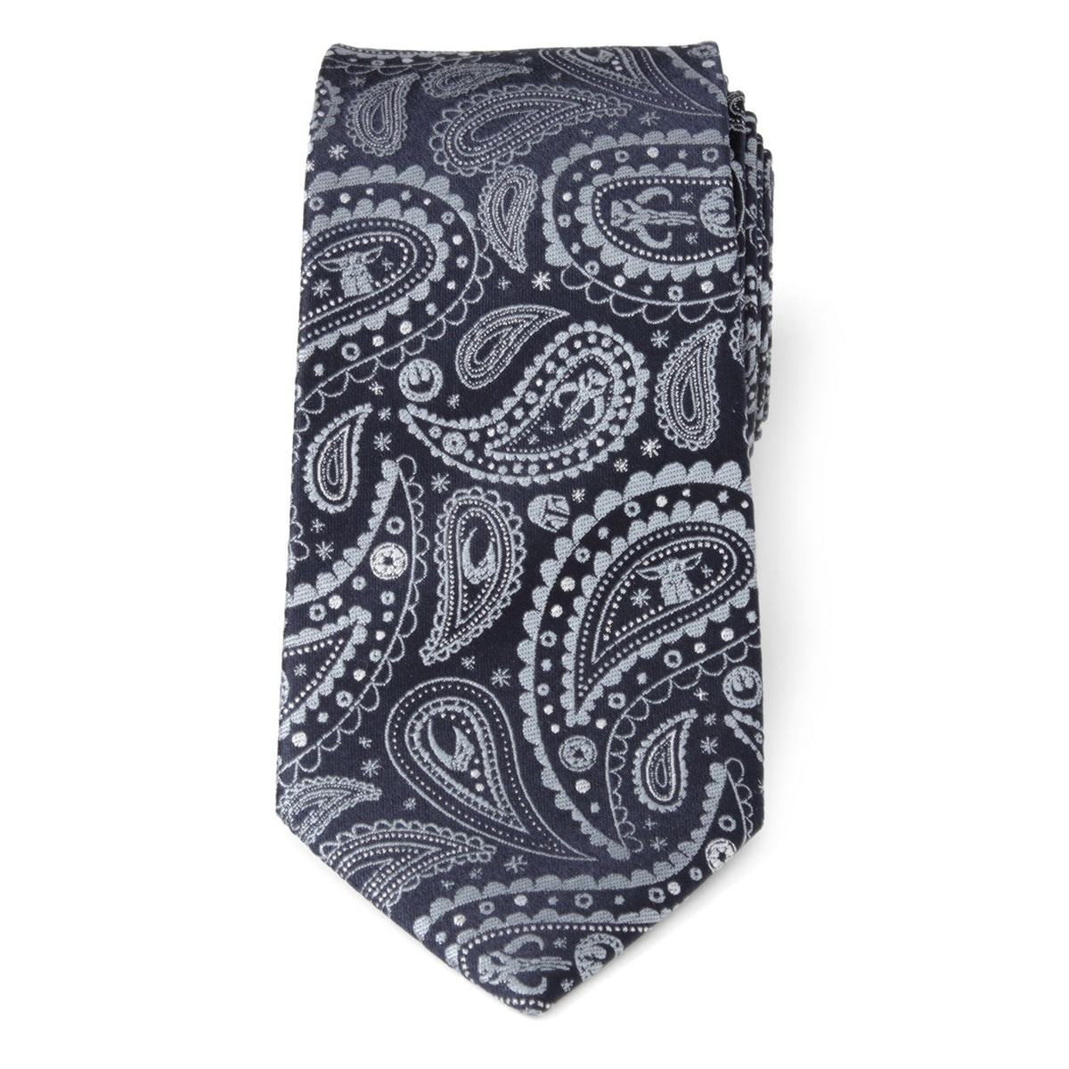 Star Wars Mandalorian Blue Paisley Tie