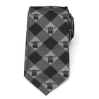 Star Wars Grogu Black Plaid Tie