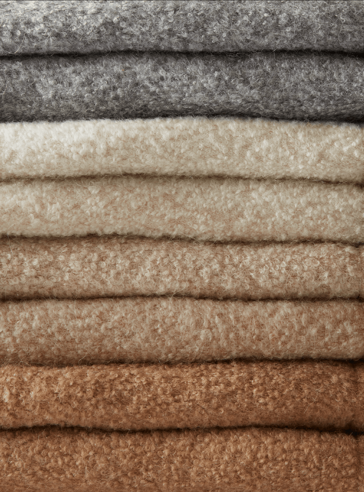 Fringe Bouclé Throw Chrome