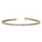 3.00 CTW AGI Certified Lab-Grown Diamond Tennis Bracelet in 14K Yellow or White Gold – G/VS Clarity