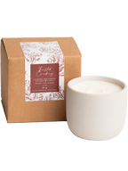 Frosted Cranberry Cement Candle