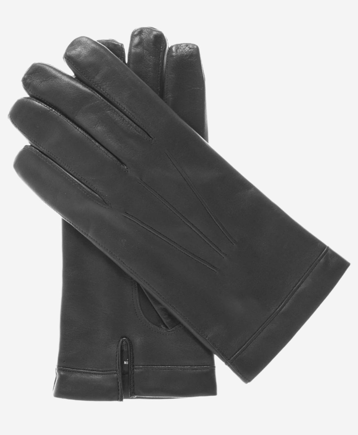 CX3350 (black) - Men’s Italian leather cadet-size wool-lined gloves