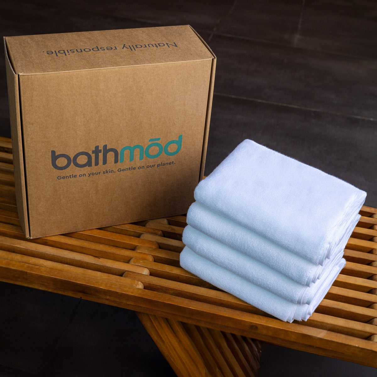 Luxury Organic Bath Mats (Four Pack)