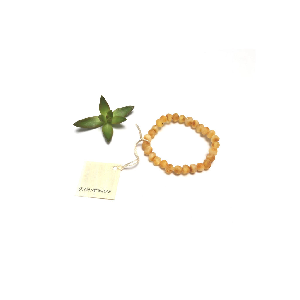 Raw Honey Baltic Amber || Adult Bracelet