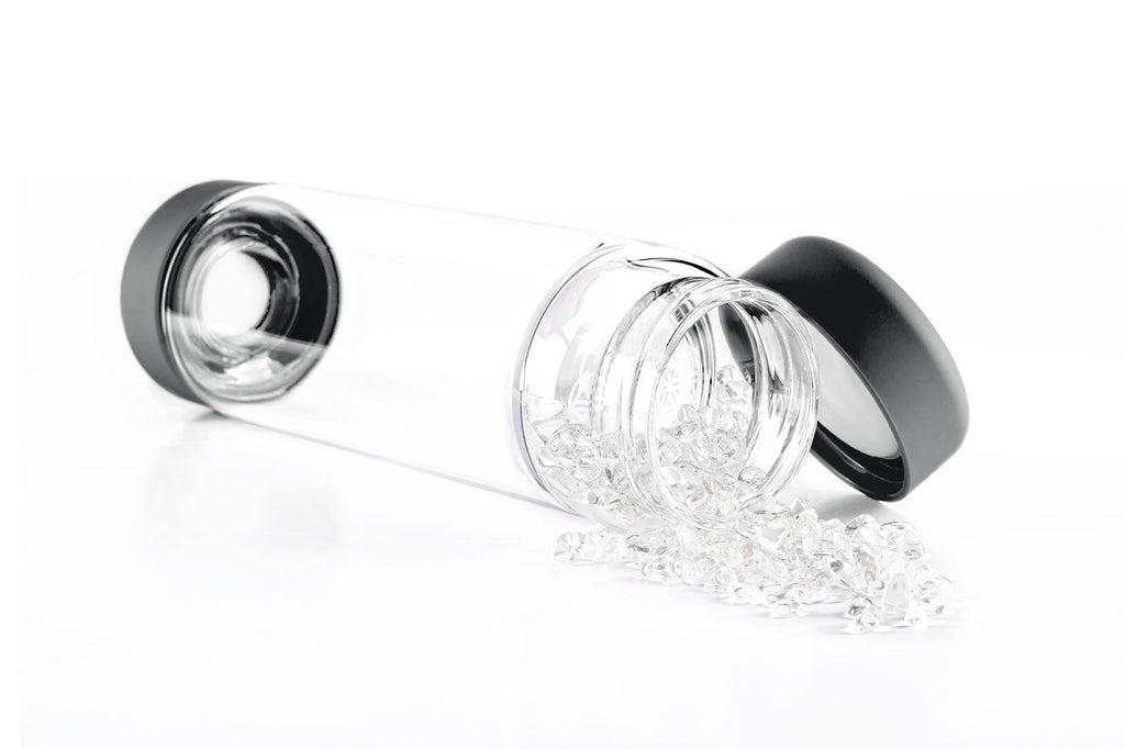 inu! CRYSTAL | The Original DIY Crystal Water Bottle with Clear Quartz