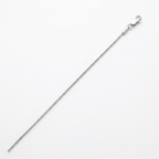 Sterling Silver Rhodium Plated Octagonal Snake Chain 0.9mm