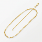 14k Yellow Gold Diamond Cut Rolo Chain 1.1mm