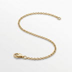 14k Yellow Gold Round Cable Link Chain 0.7mm