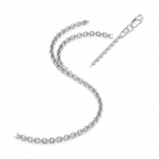 2.3mm 10k White Gold Rolo Chain