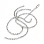 2.3mm 10k White Gold Rolo Chain