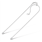Sterling Silver 0.8mm Adjustable Snake Chain