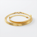 4.0mm 14k Yellow Gold Super Flex Herringbone Bracelet