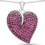4.98 Carat Genuine Ruby .925 Sterling Silver Pendant