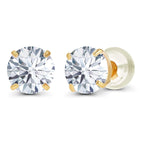 3.00 CTW AGI Certified Lab-Grown Diamond Stud Earrings in 14K Gold – E/VS